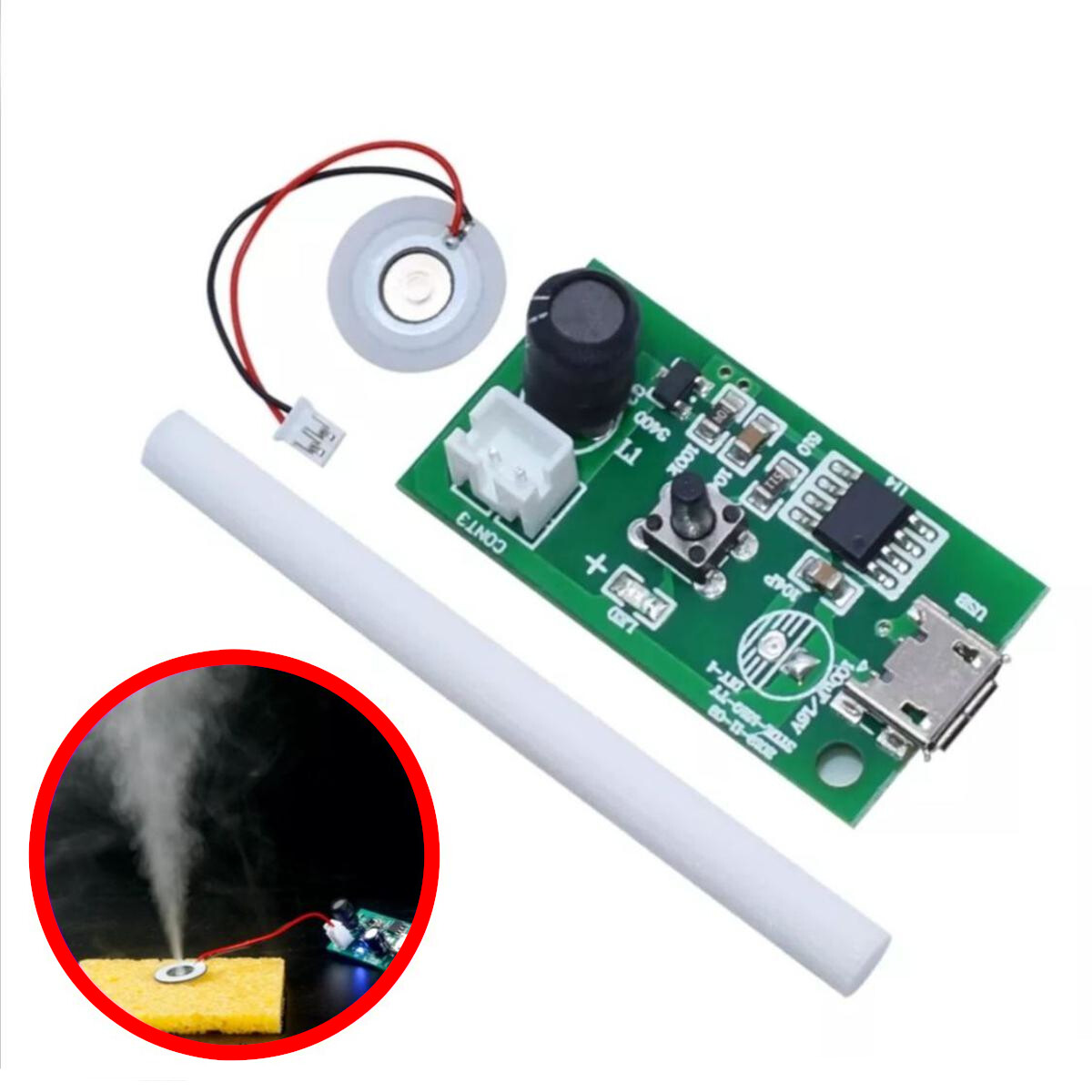 Micro USB 5V 20mm 1.5-3W Ultrasonic Humidifier Mist Maker