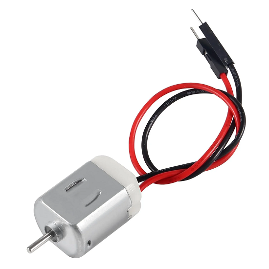 5V 16500 RPM DC Motor with jumper wires