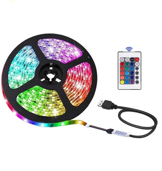5M 5V RGB IP65 Waterproof USB LED Strip Light Ideal for Aquariums