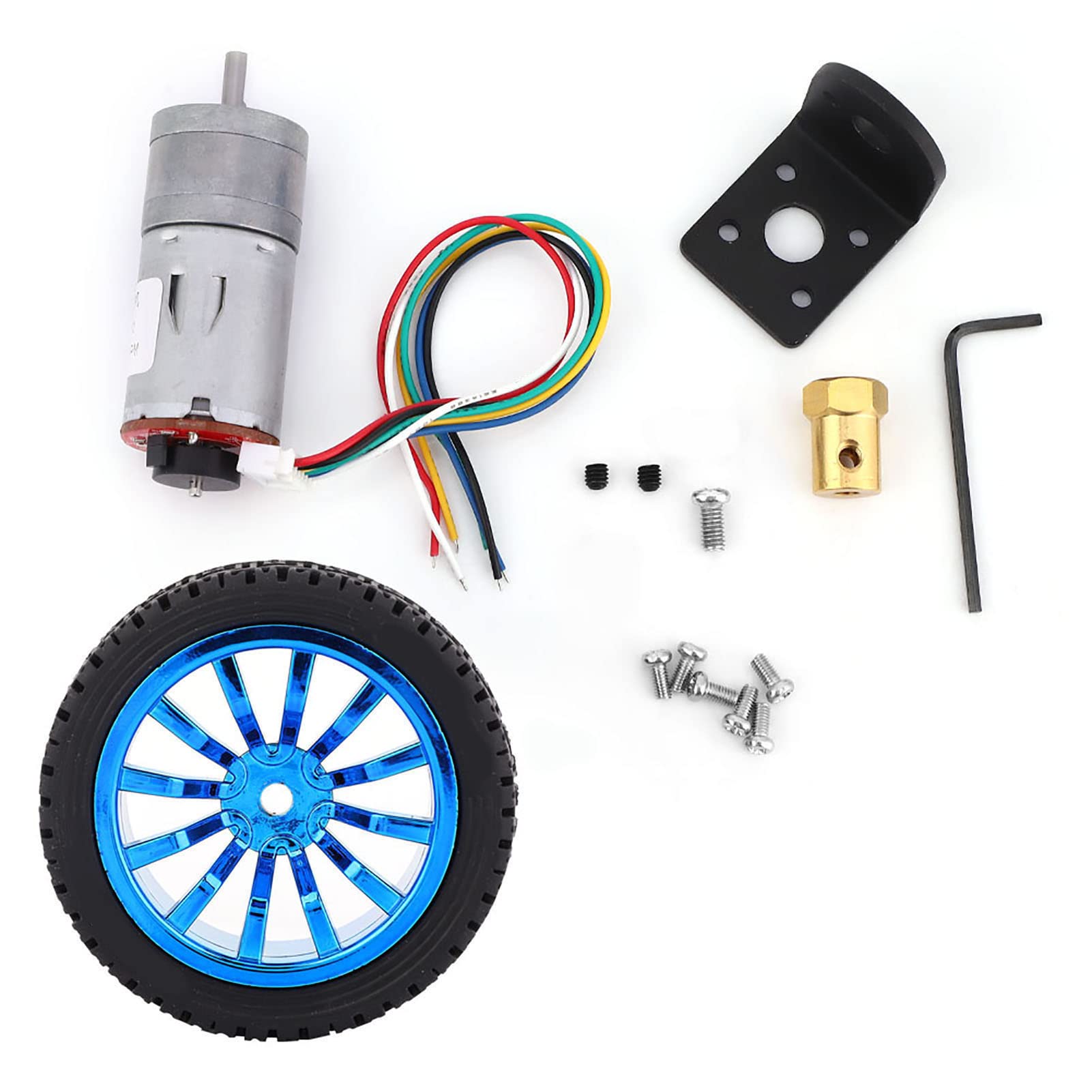 12V JGA25-370B DC Geared Motor Wheel Hub Robot Mode